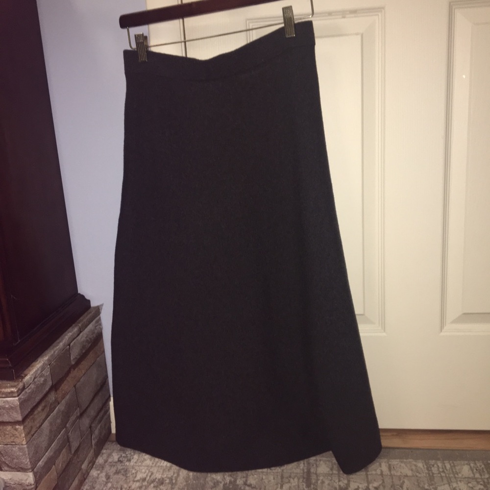 Long gray skirt